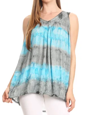 Sakkas Ocean Breeze Sleeveless Blouse