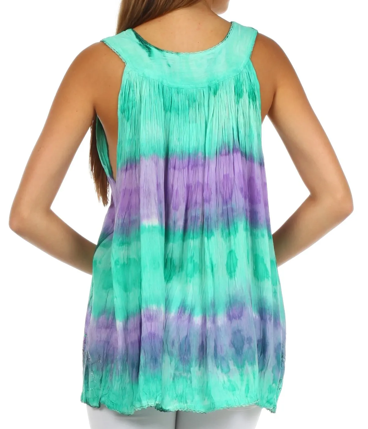 Sakkas Ocean Breeze Sleeveless Blouse