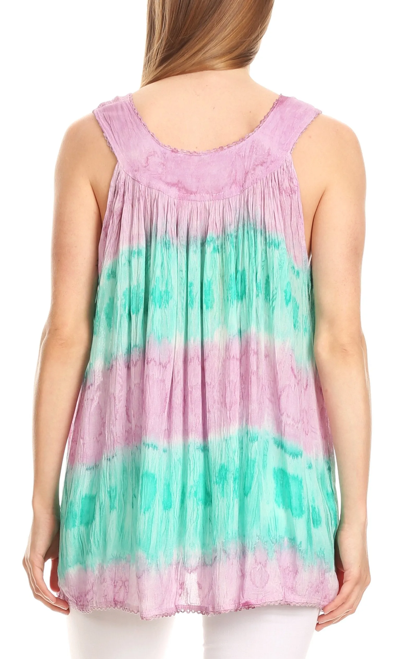 Sakkas Ocean Breeze Sleeveless Blouse