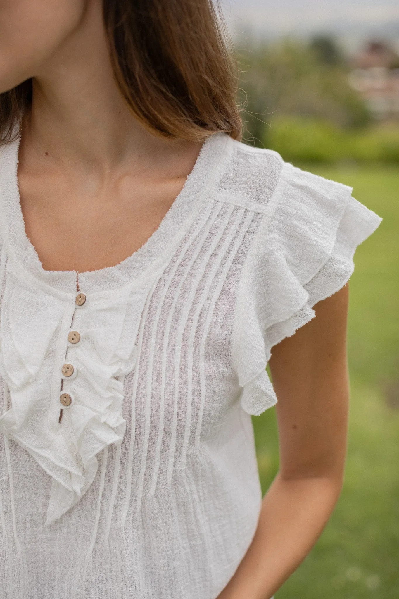 Savannah Blouse - White