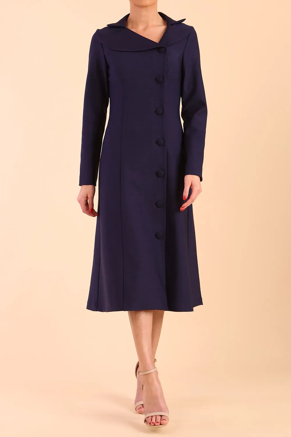 Seed Heston Long Sleeve Coat Dress