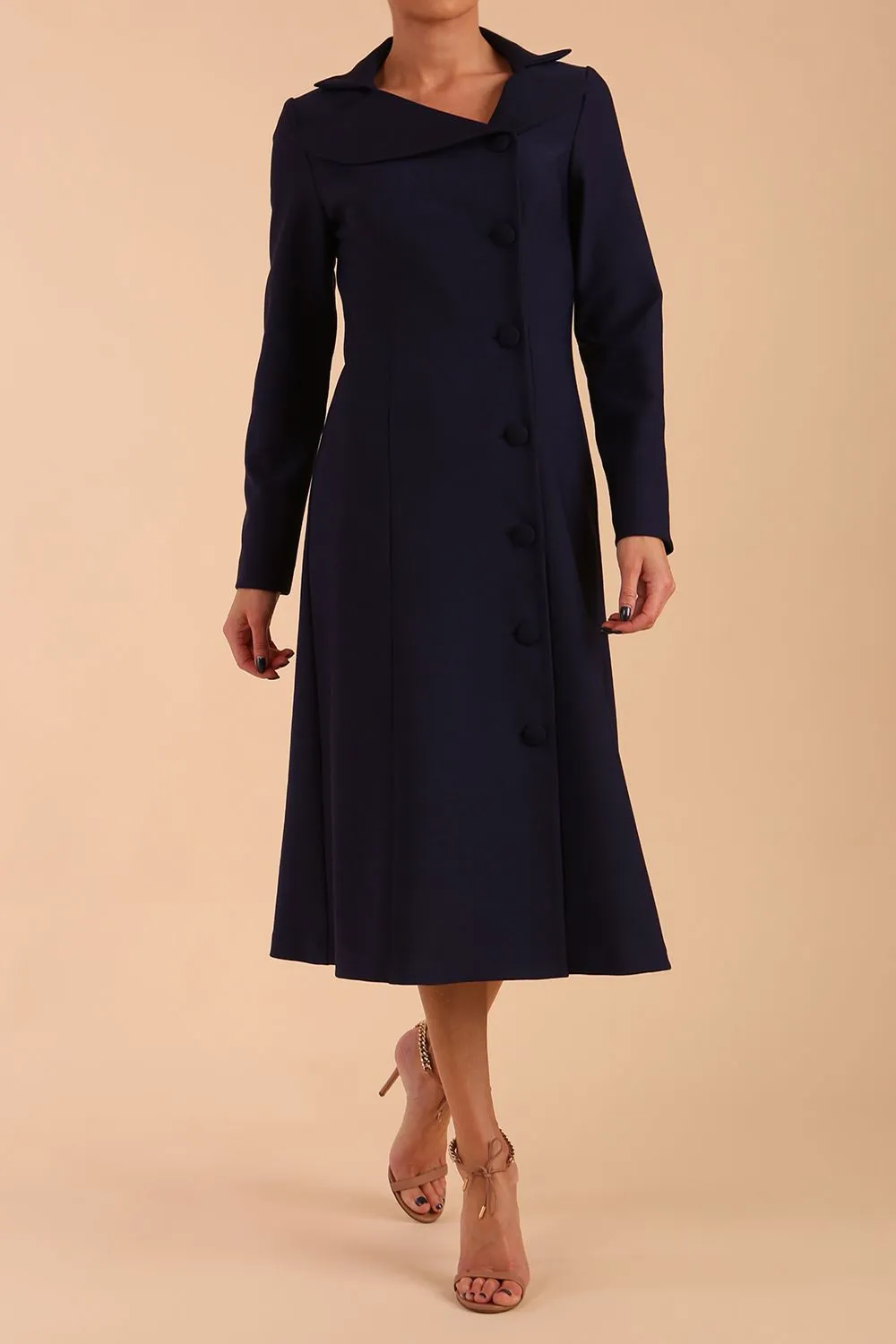 Seed Heston Long Sleeve Coat Dress