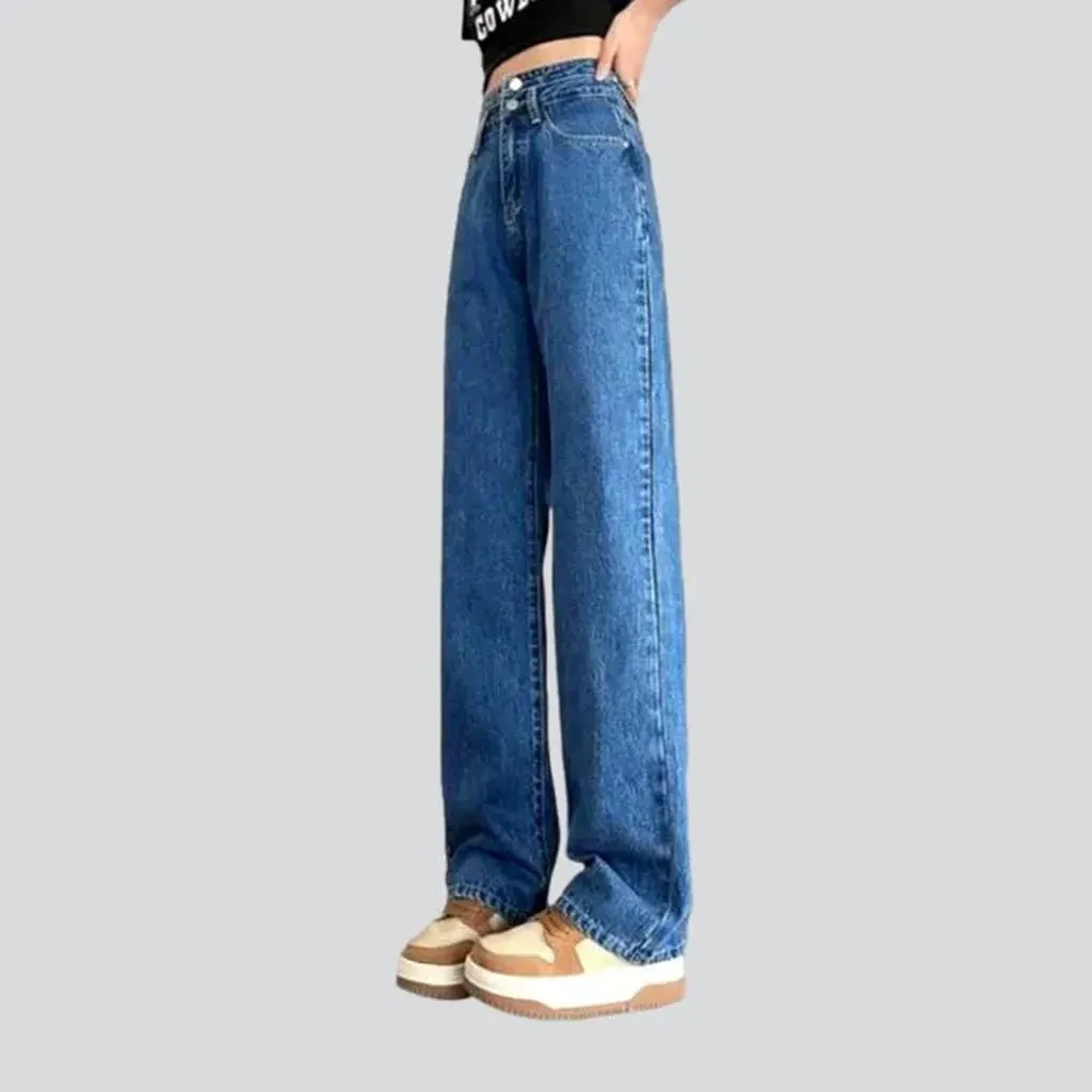 Street wide-leg jeans for women