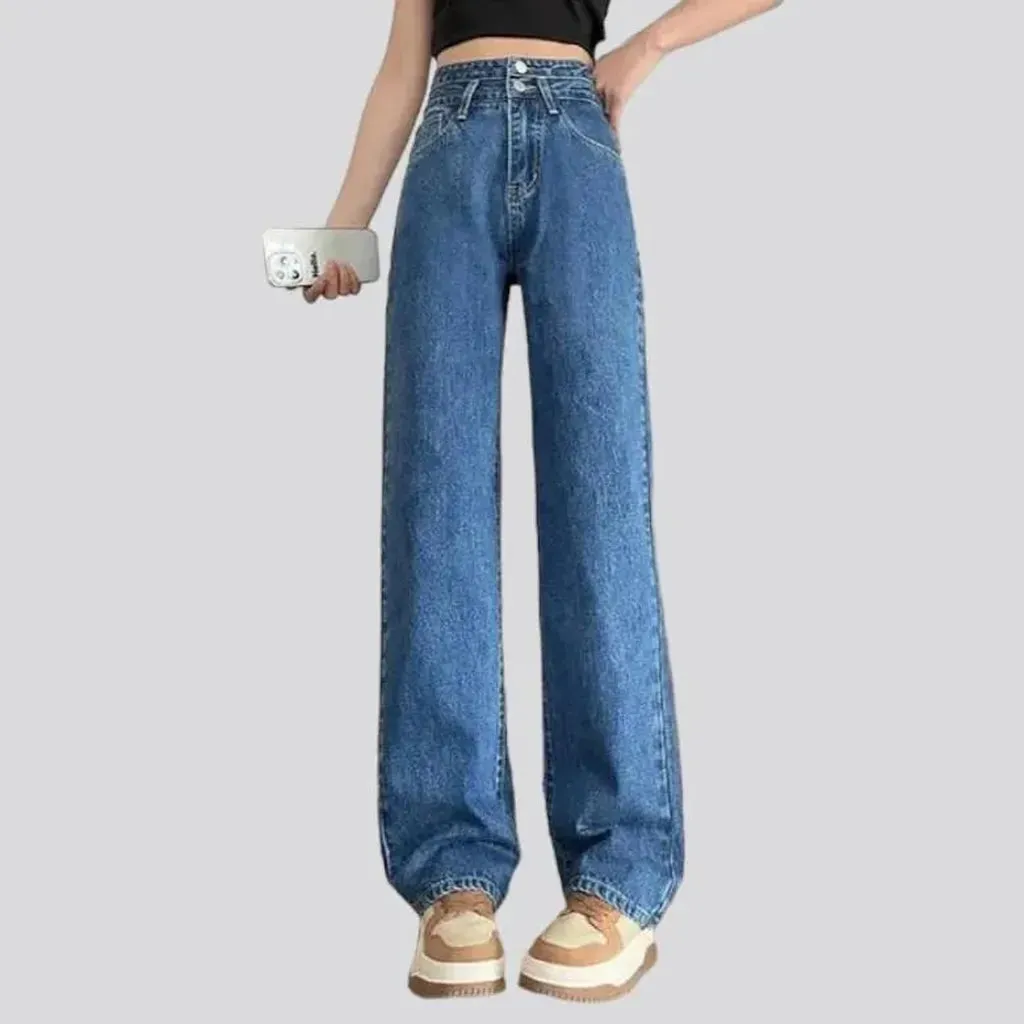 Street wide-leg jeans for women