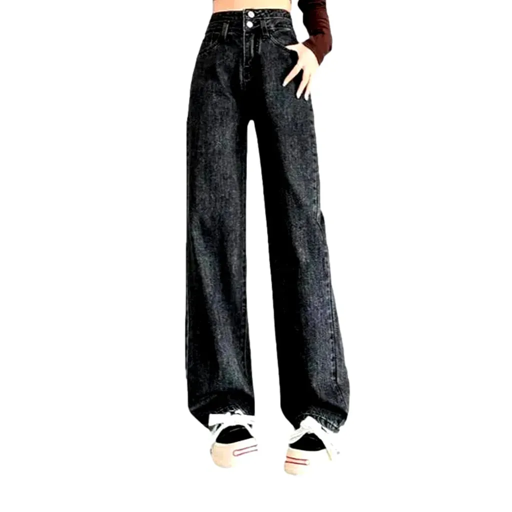 Street wide-leg jeans for women