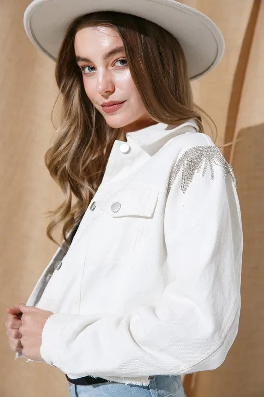 The Musgraves Denim Jacket in White