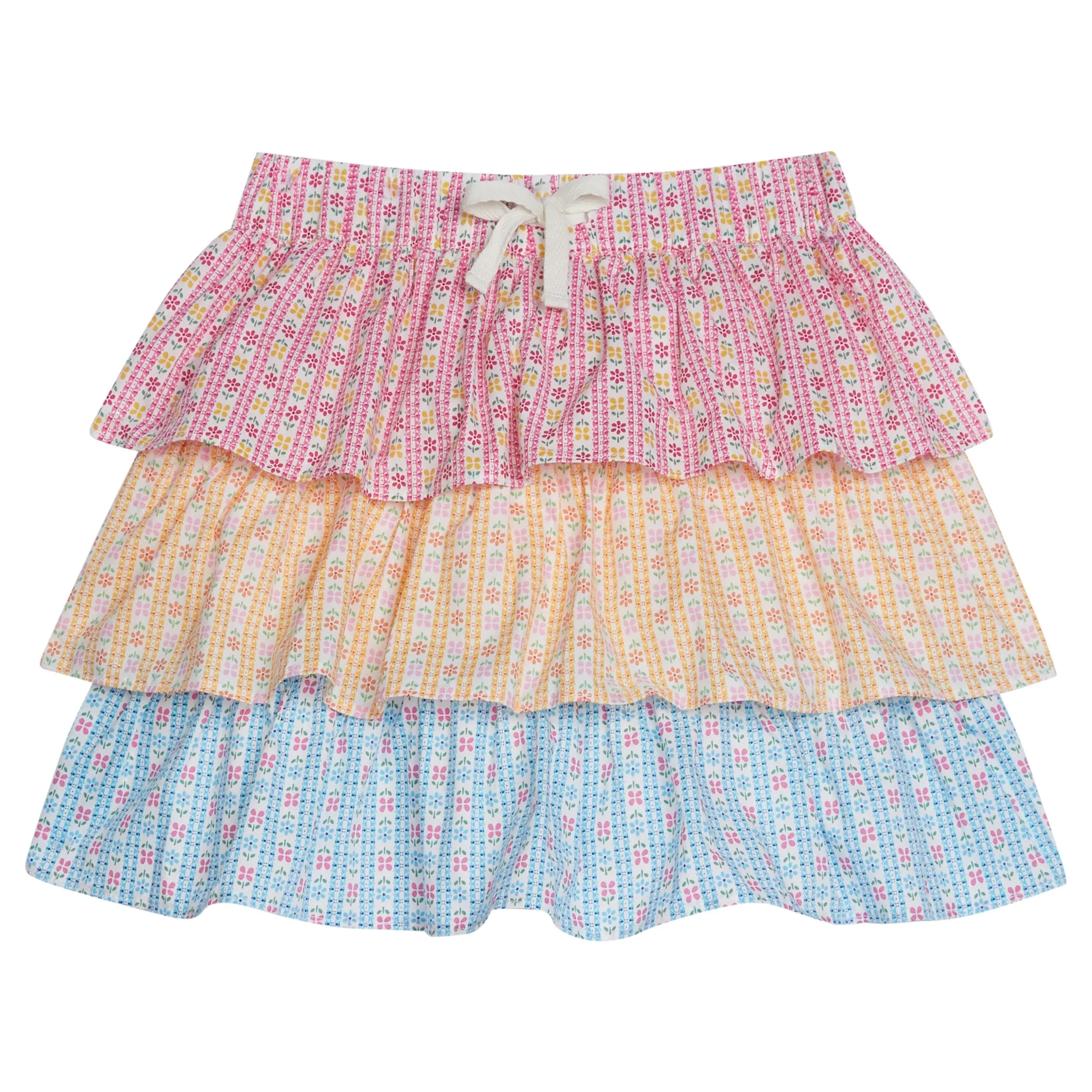 Tiered Mini Skort- Daisy Chain