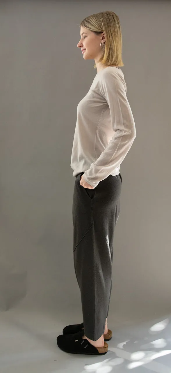 Transit Par Such Relaxed Wool Trouser in Mud