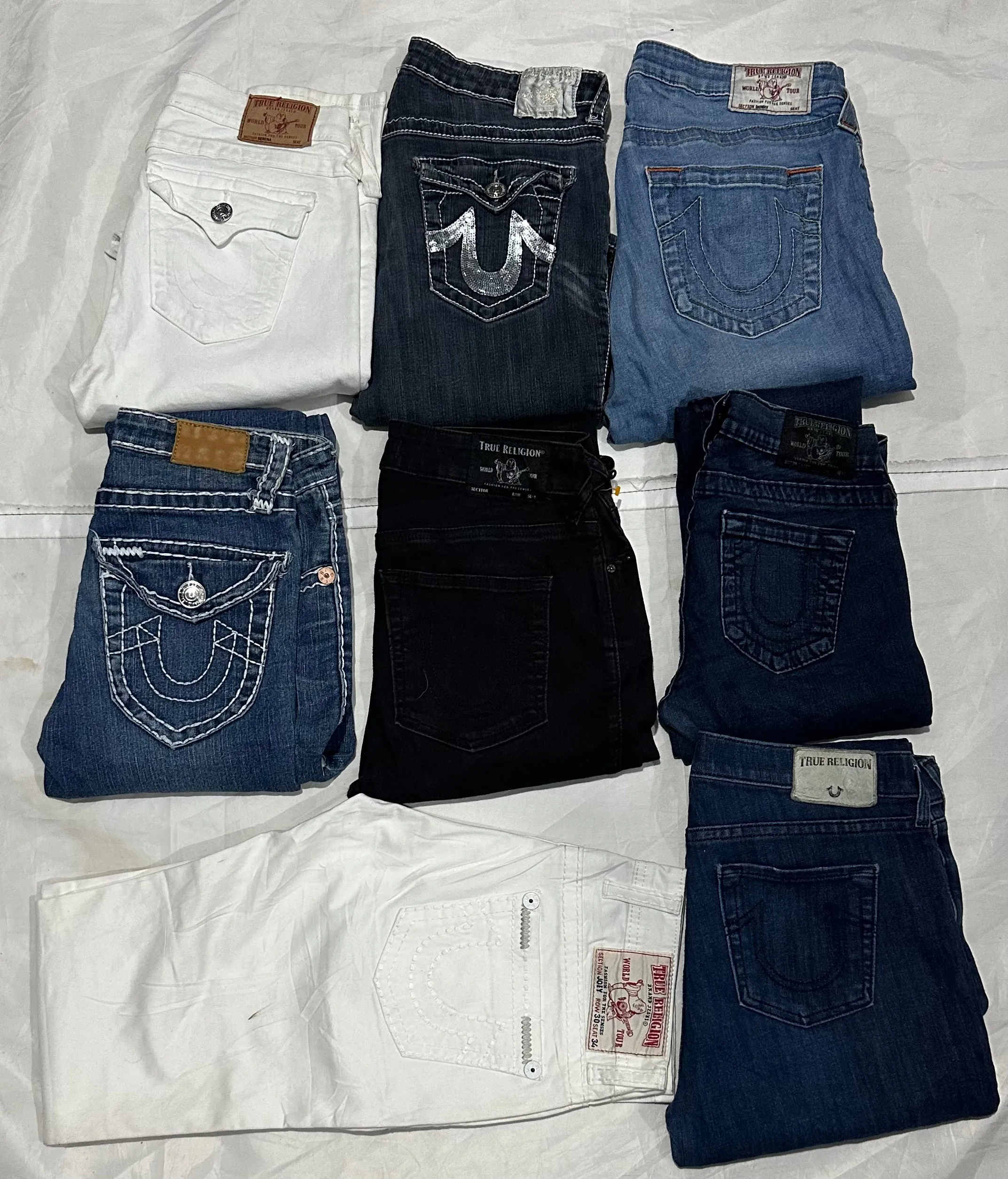 True Religion Unisex Jeans, 20 Pieces