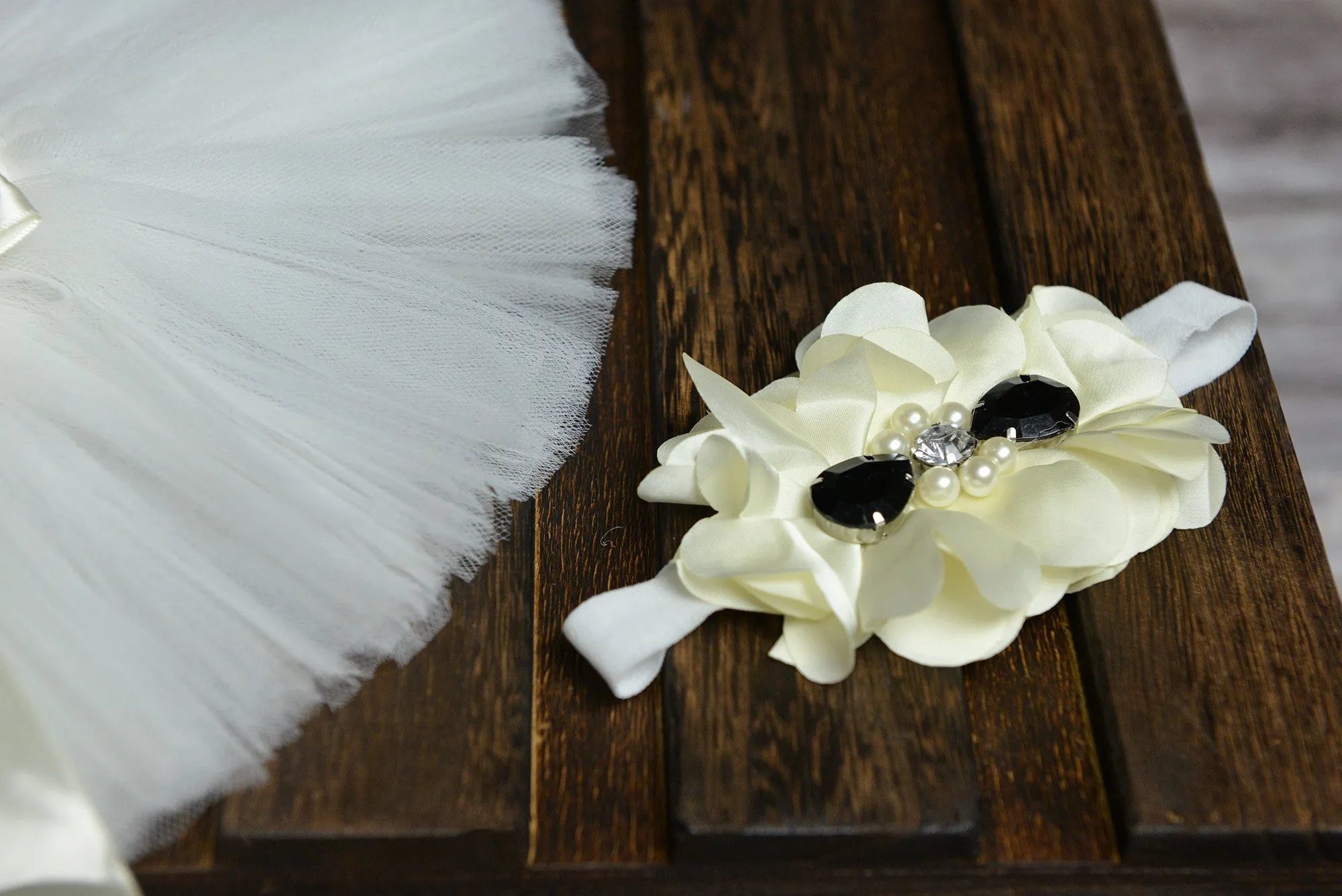 Tutu and Headband - Off White