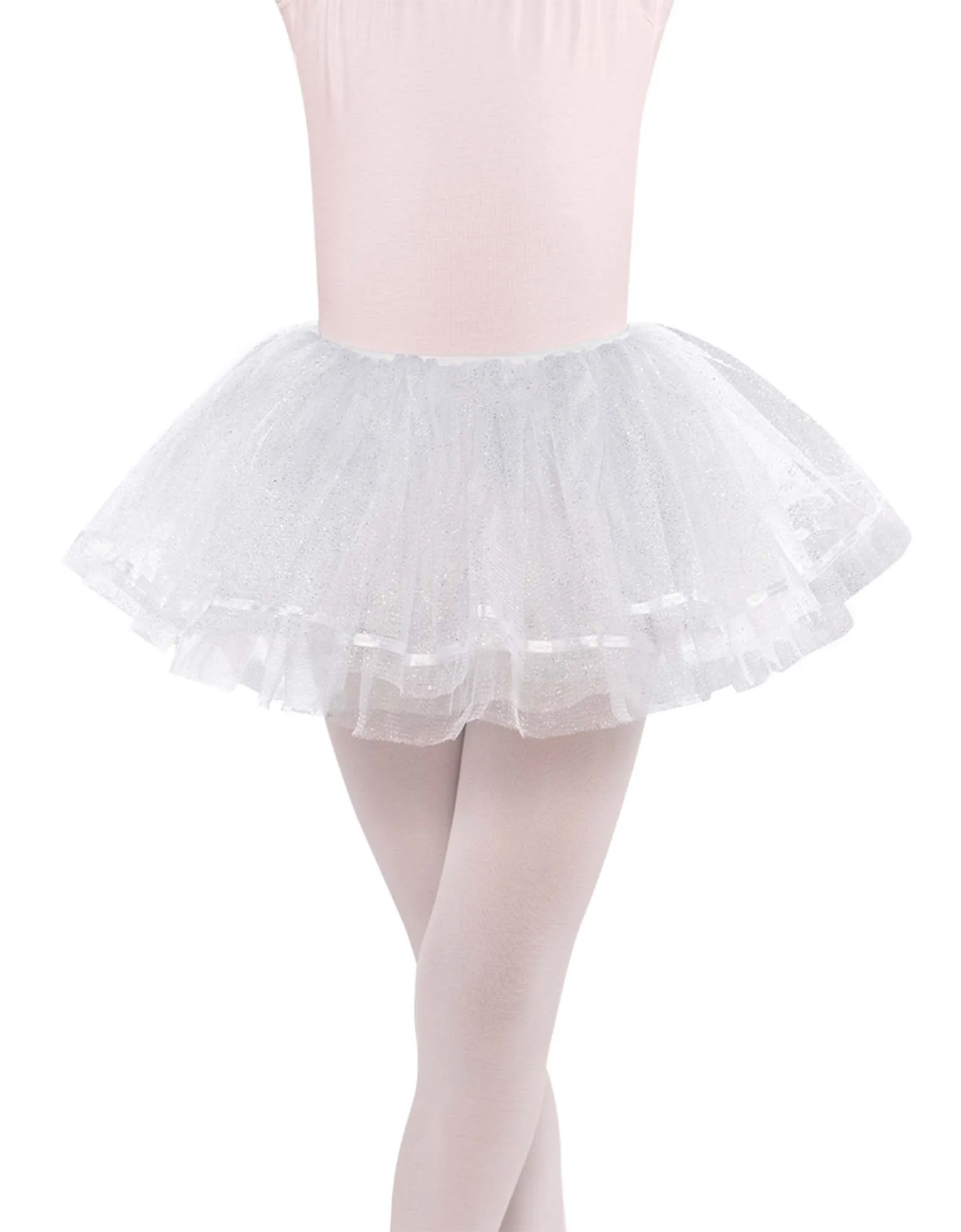 Tutu pour enfant blanc brillant