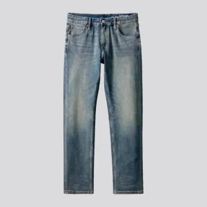 Vintage light wash stretchable men's jeans