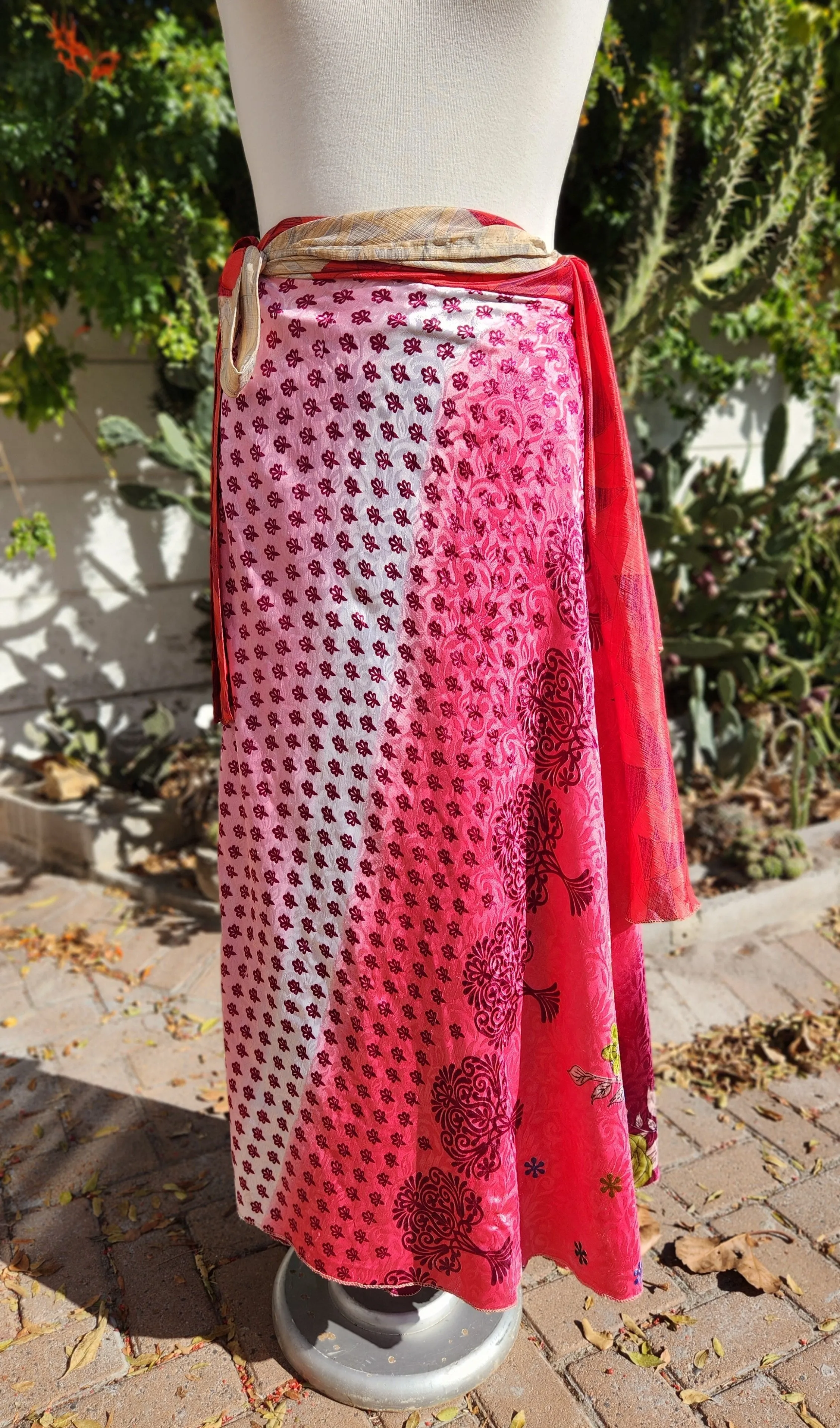 Vintage Silk Reversible Skirts