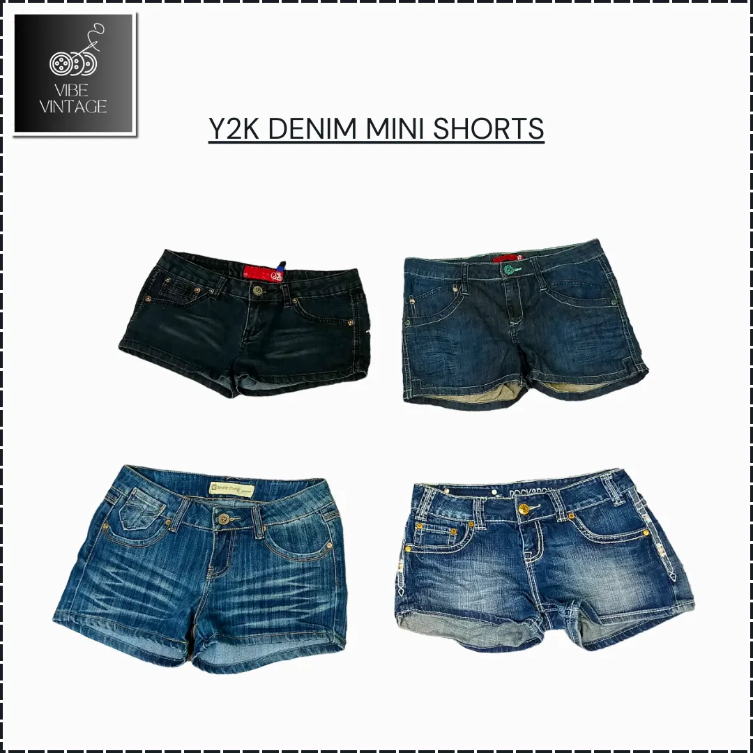 Y2K DENIM MINI SHORTS BUNDLE 1 - 30 PCS