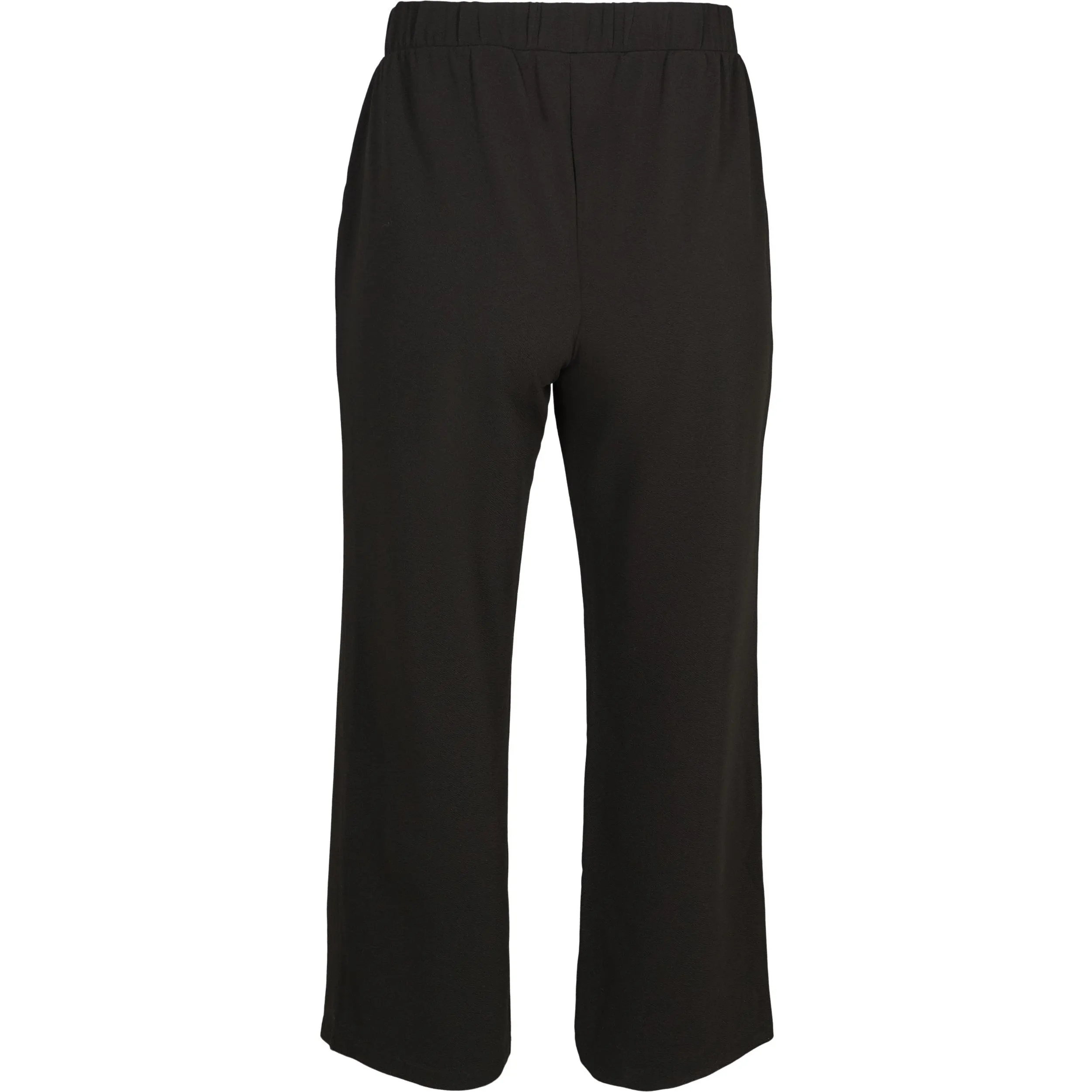 Zizzi Adelyn Wide Leg Trouser in Black